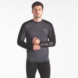 Dare 2B Exchange IV Base Layer T-Shirt & Bottoms Set Black & Ebony Small