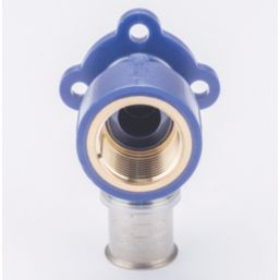 Wavin Tigris  Multi-Layer Composite Press-Fit Adapting 90° BSP Female Plate Elbows 0.75" x 20mm 10 Pack