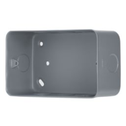 Contactum  2-Gang Metal-Clad  Back Box 47mm