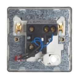 Contactum Lyric 13A Unswitched Fused Spur & Flex Outlet with Neon Brushed Brass with White Inserts