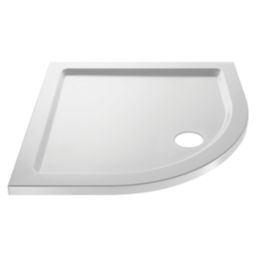 ETAL Pearlstone Matrix Quadrant Shower Tray White 900mm x 900mm x 40mm