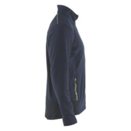Blaklader  Microfleece Jacket Navy/Yellow X Small 34" Chest