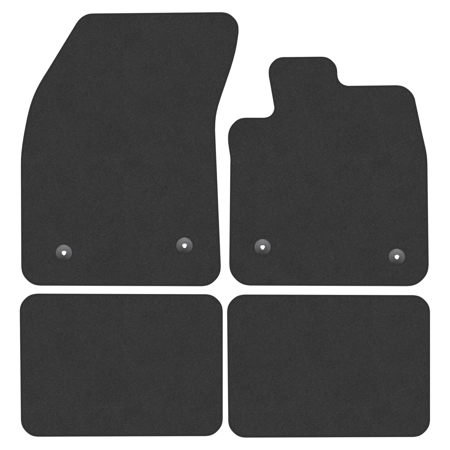 Car Mat Co. Ford Focus MK4 2018 on Carpet & Rubber Car Mats 4 Piece Set (596VV)