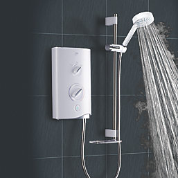 Mira Sport White / Chrome 9kW  Manual Electric Shower