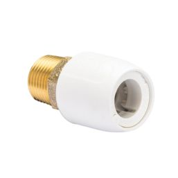 Hep2O  Plastic Push-Fit Adapting Male Coupler 15mm x 1/2"