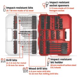 Einhell  Multi-Material Drill Bit Set 95 Pieces