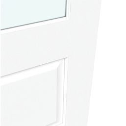Green & Taylor  2-Clear Light Satin Painted White Wooden 2-Panel Internal Door 1981mm x 762mm