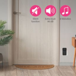 Byron DBY-23452BS Plug-In Wireless Door Chime Black