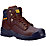 CAT Striver Mid    Safety Boots Brown Size 6