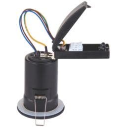 Saxby Major GU10 Fixed  Fire Rated Recessed Downlight Black