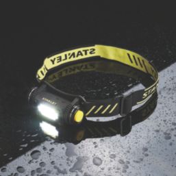 Stanley   LED Head Torch with Magnet Black & Yellow 300lm