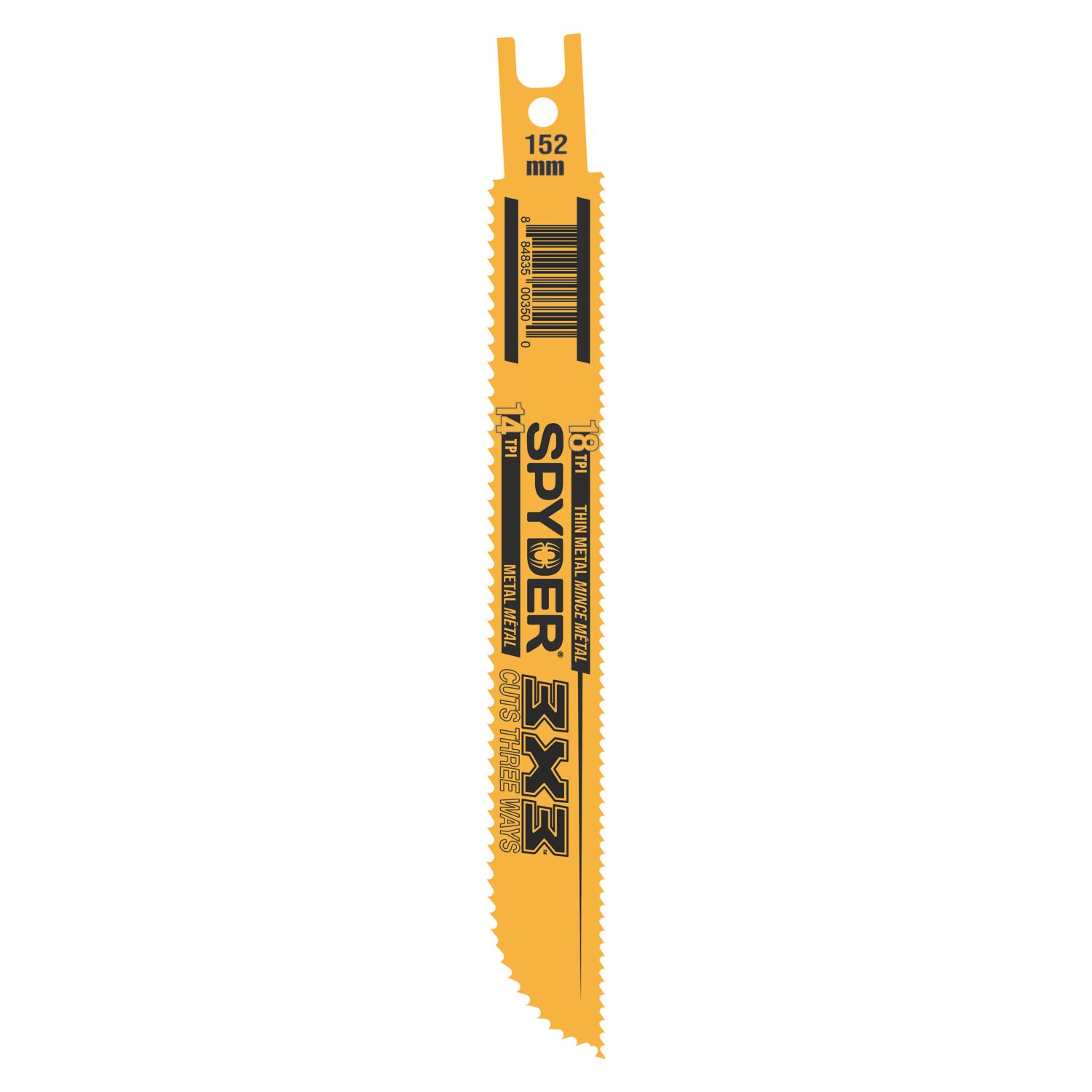 Spyder 3x3 Multi-Material Reciprocating Saw Blade 150mm (597YL)