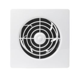 Manrose LP100STW 100mm (4") Axial Bathroom Extractor Fan with Timer White 240V