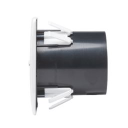 Manrose LP100STW 100mm (4") Axial Bathroom Extractor Fan with Timer White 240V