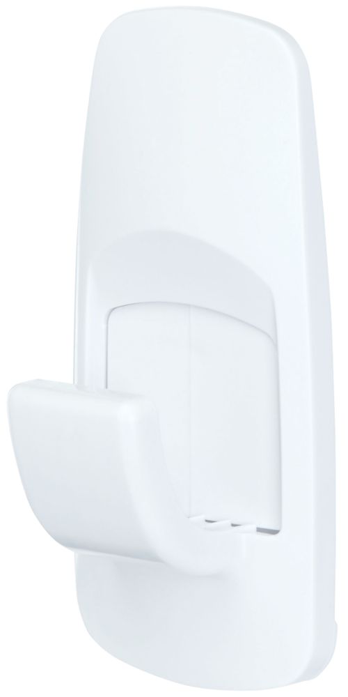 Command White Self-Adhesive Utility Hooks Medium 6 Pack - Screwfix