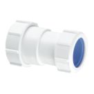 McAlpine S28L-ISO Compression Connection Straight Connector  White 32mm x 32mm