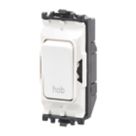 MK Grid Plus 20A Grid DP Hob Switch White  with Colour-Matched Inserts