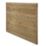 Forest Europa Single-Slatted  Fence Panels Natural Timber 6' x 5' Pack of 5