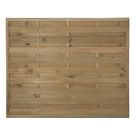 Forest Europa Single-Slatted  Fence Panels Natural Timber 6' x 5' Pack of 5