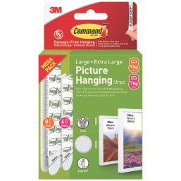 Command Self-Adhesive Picture Hanging Strips Large/Extra Large 12 Pack