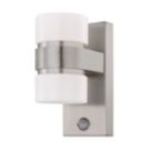 Eglo Atollari Outdoor LED Up/Down Wall Light With PIR Sensor Silver 9W 720lm
