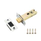 Smith & Locke Polished Chrome Tubular WC Deadbolt 76mm Case - 57mm Backset