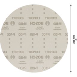 Bosch Expert M480 400 Grit Mesh Plaster & Drywall Sanding Nets 225mm 25 Pack