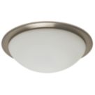 Spa Opie LED Bathroom Ceiling Light Satin Nickel 12W 900lm
