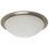 Spa Opie LED Bathroom Ceiling Light Satin Nickel 12W 900lm
