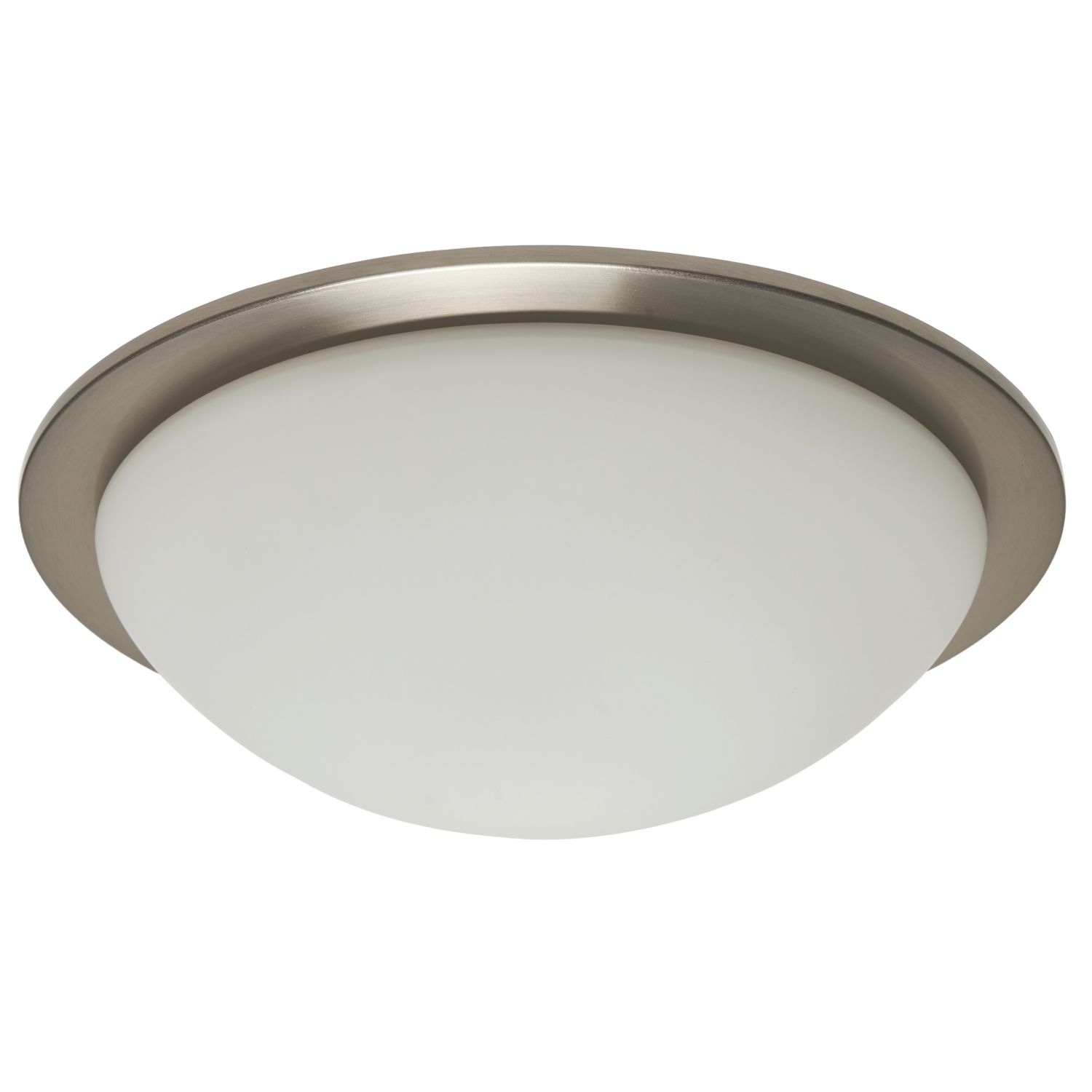 Spa Opie LED Bathroom Ceiling Light Satin Nickel 12W 900lm (598VJ)