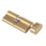Yale Fire Rated 6-Pin Euro Cylinder Thumbturn Lock 35-35 (70mm) Polished Brass