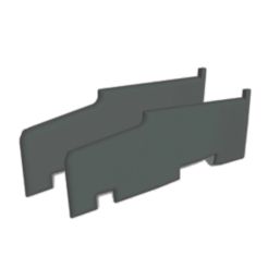 Crystal PVC Window Sill End Cap Anthracite Grey 35mm 2 Pack