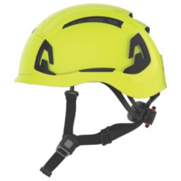 JSP EVO ALTA Baseworker Safety Helmet with Chinstrap Hi-Vis Yellow