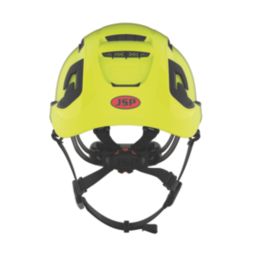 JSP EVO ALTA Baseworker Safety Helmet with Chinstrap Hi-Vis Yellow