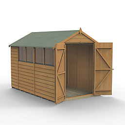 Forest  6' x 9' 6" (Nominal) Apex Shiplap T&G Timber Shed with Assembly