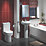 Walker Contemporary Single-Ended Bathroom Suite with Acrylic Bath