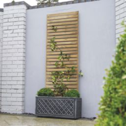 Forest  Softwood Rectangular Slatted Trellis 2' x 6' 6 Pack