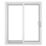 Crystal  Right-Handed White uPVC Sliding Patio Door Set 2090mm x 2390mm