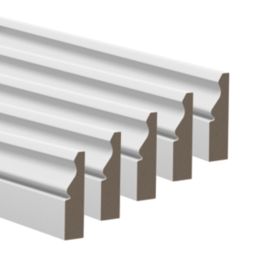 Essentials Primed MDF Ogee Architrave 2100mm x 69mm x 18mm 5 Pack