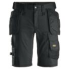 Snickers 6141 Stretch Work Shorts Black 35" W
