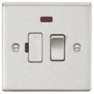 Knightsbridge  13A Switched Fused Spur with LED Brushed Chrome