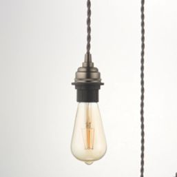 Quay Design Cable Set 3-Light Pendant Satin Pewter