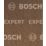 Bosch Expert N880 Metal Fleece Pads 140mm x 115mm Brown 2 Pack