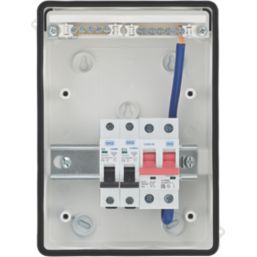 British General Fortress 5-Module 3-Way Part-Populated High Integrity Garage Consumer Unit