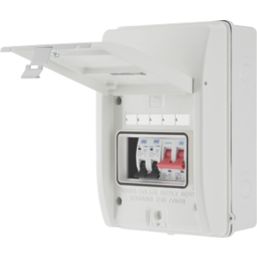 British General Fortress 5-Module 3-Way Part-Populated High Integrity Garage Consumer Unit