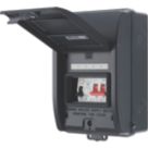 British General  IP65 Weatherproof Outdoor 5-Module 5-Way Part-Populated High Integrity EV Charger Consumer Unit with SPD