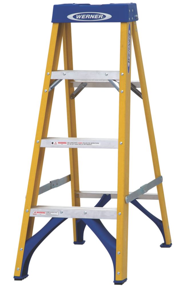 High Handrail Step Ladder 4 Tread SWH 2.55m