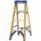 Werner Fibreglass 1.12m 4 Step Swingback A Frame Step Ladder
