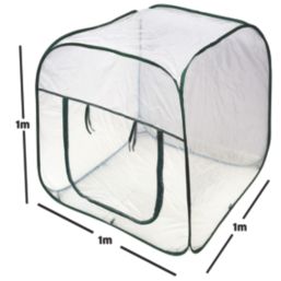 Apollo LDPE Pop Up Garden Cloche for Raised Beds 980mm x 980mm x 1000mm