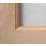 Modern 3-Frosted Light Unfinished Oak Wooden Traditional Internal Door 1981mm x 838mm